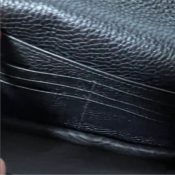 3166 Black Leather Chain Bag - Picture 4 of 4